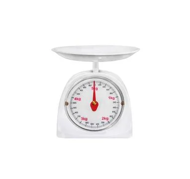 Kitchen weight scale isolated. Stock Photos