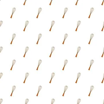 Kitchen whisk baking tools seamless pattern background Stock Illustration