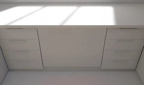 Kitchen White Plan Stock Photos