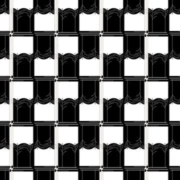 Kitchen window blind pattern seamless vector Stock Illustration