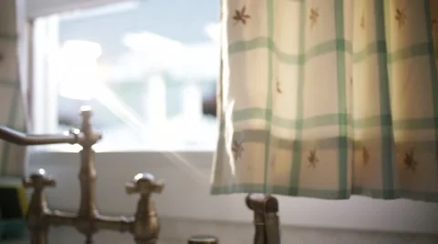 Kitchen window Video stock 40044189