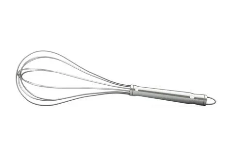 Kitchen Wire Whisk Eggs Beater. 3d Rendering Illustrazione stock