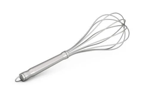 Kitchen Wire Whisk Eggs Beater. 3d Rendering Stock Illustration