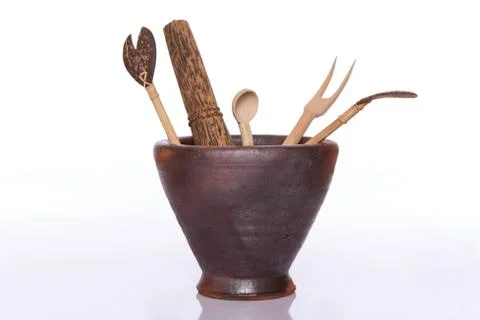 Kitchen wood tools Stock Photos