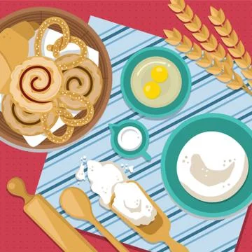 Kitchen Workspace Design Stock Illustration