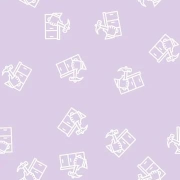 Kitchen worktop repair line vector seamless pattern Stock Illustration