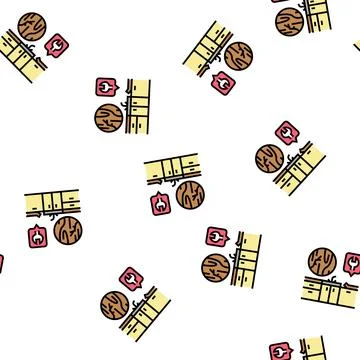 Kitchen worktop repair vector seamless pattern Stock Illustration