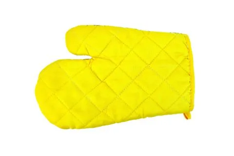 Kitchen yellow potholder Stock Photos