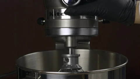 KitchenAid Stand Mixer In The Kitchen. - close up Stock Footage 171790971