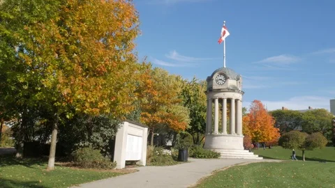 Kitchener Clock Tower WS 库存影片 118452299