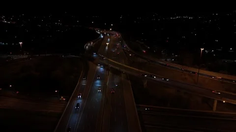 Kitchener Highway 7/8 at night Stock Footage 291484758