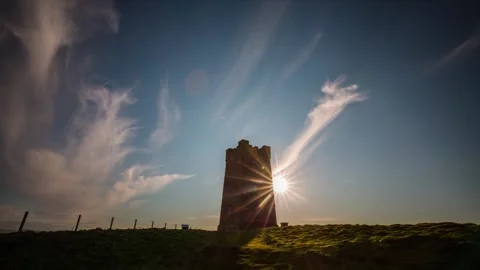 Kitcheners War Memorial at sunset in HD Stock-Footage 256084091