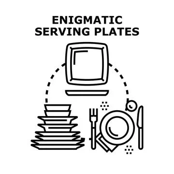 Kitchenware and dining elements concept illustration Stock Illustration