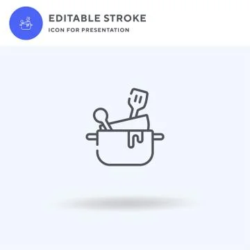 Kitchenware icon vector, filled flat sign, solid pictogram isolated on white Stock Illustration