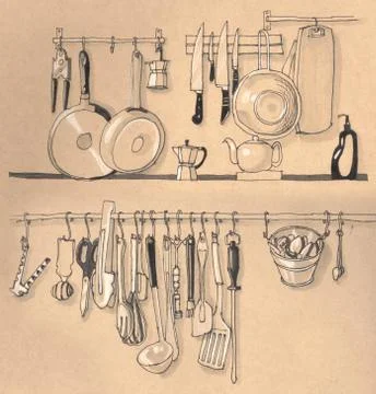 Kitchenware Stock Illustration