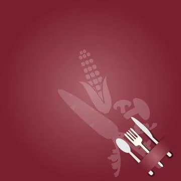 Kitchenware sign, vector illustration for background Stock Illustration