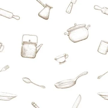 Kitchenware. Stock illustration. Stock-Illustration