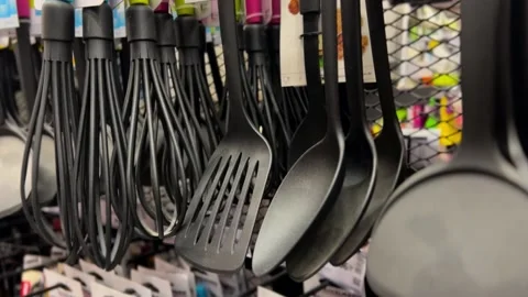 Kitchenware Store Slider Shot Stock Footage 208881552