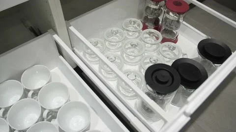 Kitchenware. Utensils for cooking in a box. Stock Footage 179136112