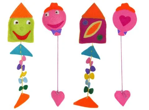 Kite and balloon Stock Photos