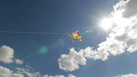 Kite and the sun Stock Footage 102166283