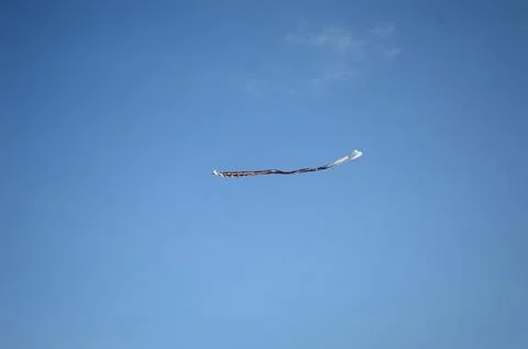 Kite on the beach with clear sky Foto stock