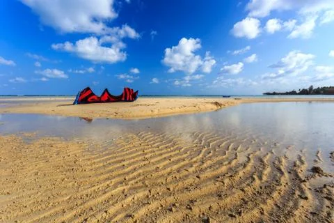 Kite on the beach Stock Photos