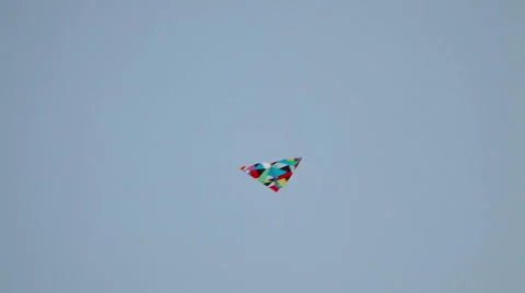Kite in the blue sky 스톡 동영상 42123806