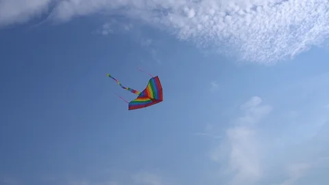 Kite in the blue sky Vidéo 107838022