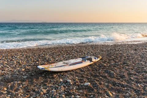 Kite board on the beach Stock Photos