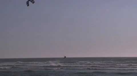 Kite Boarding Stock Footage 53553134