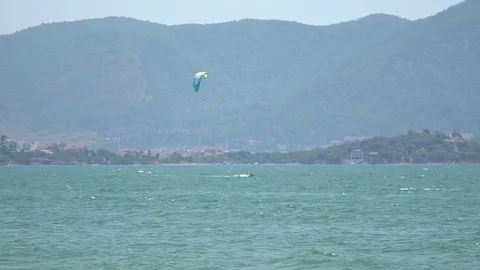 Kite Boarding Stock Footage 76804623