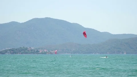 Kite Boarding Video stock 76804693