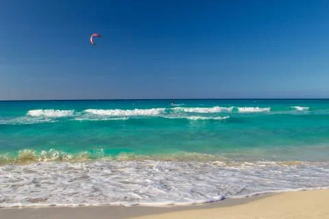 Kite boarding 스톡 사진