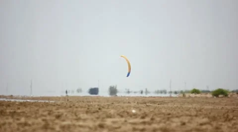 Kite buggy 02 Stock Footage 11408186
