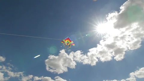 A kite covers the sun Stock Footage 102166272