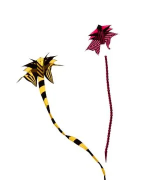 Kite, cut-out Stock Photos