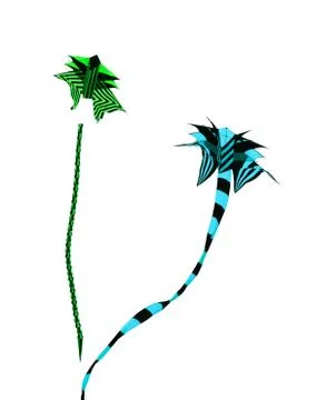 Kite, cut-out Stock Photos