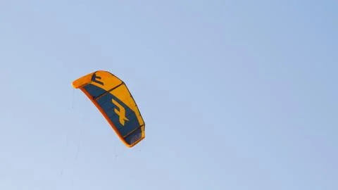 Kite of different colors in the sky Foto stock
