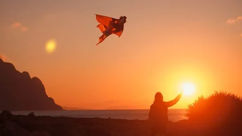 Kite-firing Stockbeeldmateriaal 97795493