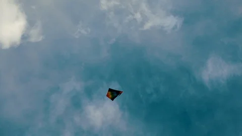 Kite Floating Sky Video stock 97825410