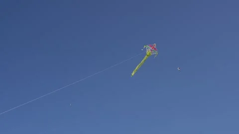Kite fluttering in the wind Stock Footage 332313729