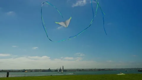 Kite Flying In The Air Stock Footage 210653942