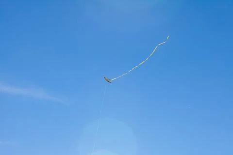 Kite flying on the background blue sky Foto stock