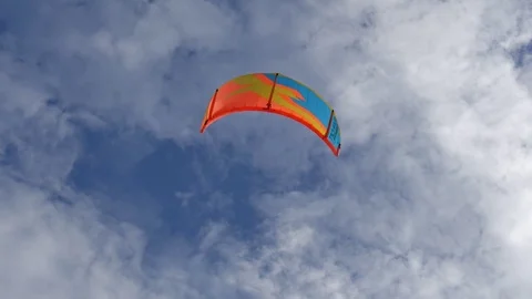 Kite flying on a blue sky 库存影片 84026239