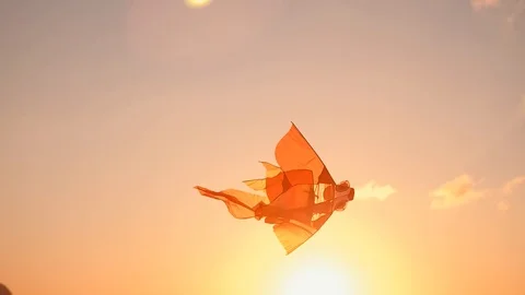 Kite flying up Stockbeeldmateriaal 97795526