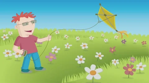 Kite flying Stock Footage 133553550