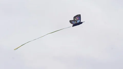 Kite Flying High Moving In The Wind Video stock 92694922
