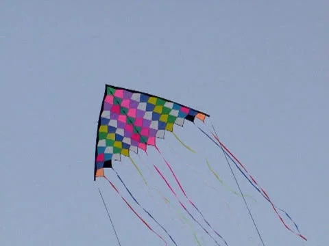 Kite flying in the sky Stock Footage 22746945