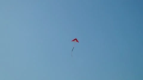 Kite flying in the sky Stock Footage 44146405